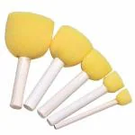 Kidivo Yellow Foam Brush (Pack of 5)