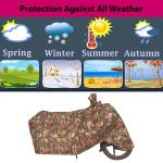 HYAKTAIRS - Bike Motorcycle Scooty Two Wheeler Body Cover for - Suzuki Gixxer SF 250 - Sun UV Protection | Ultra Surface | Weather Resistant | Scratch Proof With Mirror Pockets( Red Multi-Colour )