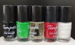 Matte Nail Polish combo of 5 Colors from Temper