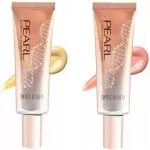 Swiss Beauty SB-501-1 (Golden) + SB-501-2 (Pink) Pearl Illuminator Makeup Base Highlighter