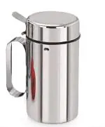 PIQUANT KITCHENWARE Stainless Steel Oil Dispenser 1litre Steel | Jumbo Oil Container For Kitchen 1000ml Oil Dispenser (Set of 1)