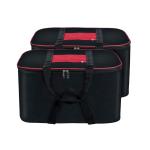 Arvanaindia Black Blanket Storage Bags Foldable With Handle And Window Zipper (Pack Of 3)