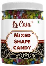 La Casa Mixed Shape Candy | Star, Heart, Banana Shaped Colourful Sweet Candies | 300g |