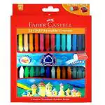 Faber-Castell Grip Erasable Crayon Set - Pack of 24 (Assorted)