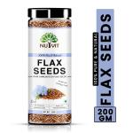 Nutvit Raw Flax seeds Rich in Omega 3 with Zinc and Protein for healthy life health supplements for weight management (200 g)