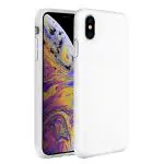 LIRAMARK Liquid Silicone Soft Back Cover Case for Apple iPhone Xs Max (White)