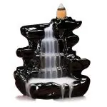 CRAFTAM Polyresin Smoke Backflow Fountains Incense Holder With 10 cones 8x7x10 CM