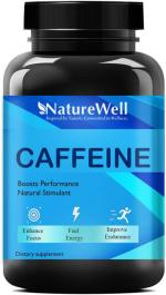Naturewell Caffeine 200Mg Supports Focus, Energy, Endurance Advanced, 60 Capsules