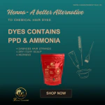 LaDeez Essentiale-Rajasthani Sojat Henna Powder for Hair and Skin Tattoos 200gm.