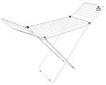 Gimi Crono X-Leg Cloth Dryer, White