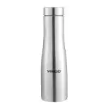 Vinod ICY Stainless Steel Water Bottle - 1000 ml | Spill Proof | Fridge Botlle 1 Litre | For School, College, Office, Gym, Kids - Silver