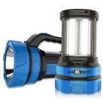 Pick Ur Needs Dual Mode Chargeable Long Range Search Torch Light With 2 Tube Emergency Torch (Blue, 20 cm, Rechargeable)
