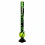 True Handicraft Acrylic Long Water Pipe Green Ice Bong Mushroom Style Hukaa - 24 Inch