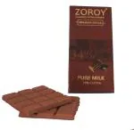 ZOROY LUXURY CHOCOLATE 100% Couverture Pure Milk chocolate Bar - 100 Gms