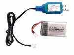 KP-803048 3.7v 1000mAh Rechargeable Battery with SM 2P Lipo Battery USB Charger Cable Led Indicator Charging Protection 3.7v- RC Quadcoptor Drone -Syma X5 X5C H107L H107C RC DroTS 1000 mah