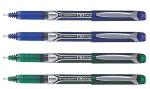 Pilot Hi-Tecpoint V10 Grip Medium Point Liquid Ink Pen | Tip Size - 1.0 MM | Dimpled Rubber Grip with Unique Dimple Tip Technology | Ink Colour - 3 Blue and 3 Green | Pack of 6