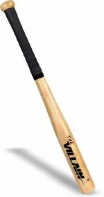 THE VILLAIN Sturdy Wooden Baseball Bat | Best for Sports & Self-Defense | Classic & Stylish Willow Baseball Bat  (800 g)