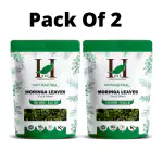 H&C Moringa Leaves Cut & Shifted | Herbal Tea Ingredient 100g (Pack of 2)