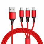 BOPUD Micro USB Cable 1.3 m Multi Function Mobile Data Cable Charging Pad MultiplePin Fast Charging Cable