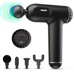 beatXP Bolt Cordless Deep Tissue Massage Gun with 4 Attachments |Black |
