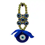 DECOR CULTURE Crystal healing Blue Evil Eye For Wall Hanging / Growth and health (17x5x2 Cms)_(EE308)