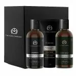 The Man Company Charcoal Care Trio Gift Set - Charcoal Shampoo 250 ml, Charcoal Face Wash 100 ml, Charcoal Body Wash 250 ml