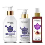 Quemico Professionnel Keratin Protein Smooth Daily Shampoo and Conditioner Set with Red Onion Hair Oil, 650ml