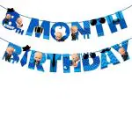 Zyozique 8th month birthday decorations for boy /8th month baby photoshoot items /8th month baby boy photoshoot props /8th months banner/8th month birthday decoration set /8 Month Birthday Banner