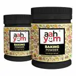 Aah Yum 100 gm Baking Powder for Cake, Breads, Pizza, Muffins, Dhokla, Idlis|Pack of 2| (2 x 100 g)