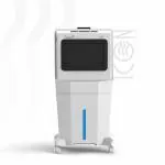 SUMMERCOOL Portable Icon 52L Personal Air Cooler with Anti Bacterial Honeycomb Pads | Turbo Fan Technology | Powerful Blower | Tower Air Cooler For Room | i-Pure Technology and Low Power Consumption | Portable Mini AC | 1 Year Warranty (White)