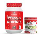 B2 Nutrition Belgium Chocolate Delicious Anabolic 100 Percent Mass Gainer 1 kg with Pre Workout Mango