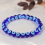 Crystal Divine Evil Eye Healing Crystal Bracelet For Woman 8mm Money Magnet Bracelet For Girls Crystal Bracelet For Men Friendship Gifts Hand Bracelet Couple Bracelet Aesthetic Bracelets For Gifts