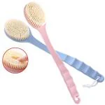 KitchenFest Deep Cleansing Nylon Bath Brush with Ergonomic Handle for Added Comfort, 2 Pcs (Multicolor)