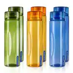 Kolorr Vibe Premium 2 Green, 2 Orange and 2 Blue Plastic Fridge Bottle 1 L (Set of 6)
