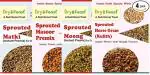 DryOfeast Combo Pack Of Sprouted Moong, Matki, Masoor & Horse Gram - 50 gm Each (Pack of 4)