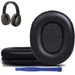 Crysendo Black Leather Headphone Cushion For Zebronics Zeb-Thunder Headphone