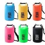 Delzon Multicolor Fabric Waterproof Ocean Pack Bag For Camping, 15 L