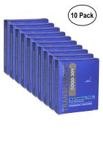 GOOD JOY Excites Ultra Thin Transparent Flavored Condoms - 3 Nos Chocolate Flavor 100% Natural Rubber Latex Pack Of 10