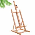 Grandink Table Top Brown H-Frame Wooden Easel 38 inch