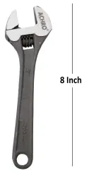 ACHRO 8 Inch Heavy Duty Adjustable Multipurpose Wrench