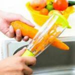 BARARIA Smart Multifunctional Peeler with Stainless Steel Blade,Vegetable & Fruit Peeler for Kitchen