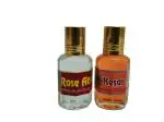 KAH ATTAR Rose and Kesar Long Lasting Fragrance 12 ml Each