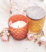 Light Jewels Classic Vanilla Fragrance Honeycomb Jars Candles, Pack of 2