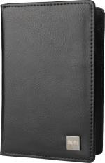 Buffs Black Faux Leather RFID Passport Holder
