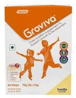 Groviva Wholesome Child Nutrition for Growth & Development - 750g (2*375g poches in Box) (Vanilla)