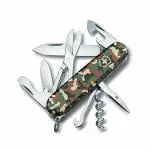 Victorinox Swiss Army Knife - Climber - 14 Functions, Multitool - Green Camouflage, 91 mm