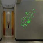 DreamKraft Green Graphic Print Vinyl Glow In The Dark Kids Room Decor Radium Sticker 20x1 cm