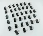 Gold Leaf 32mm Paper Holding Black Binder Clips for School,Office,Home,Institutions (Pack of 36)
