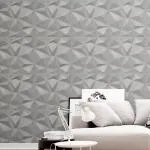 Kayra Decor Diamond 3D PVC Wall Panels - White Marble Color Diamond Design - (Pack of 20)