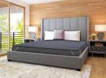 The Furnishing Tree Mattress Protector/Waterproof Bedsheet Size WxL 72x78 Inches DoubleBed/King Size Polyester Grey